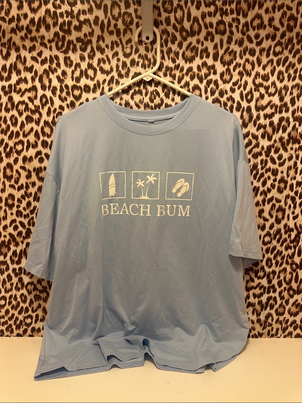 Light Blue "Beach Bum" Graphic Tee